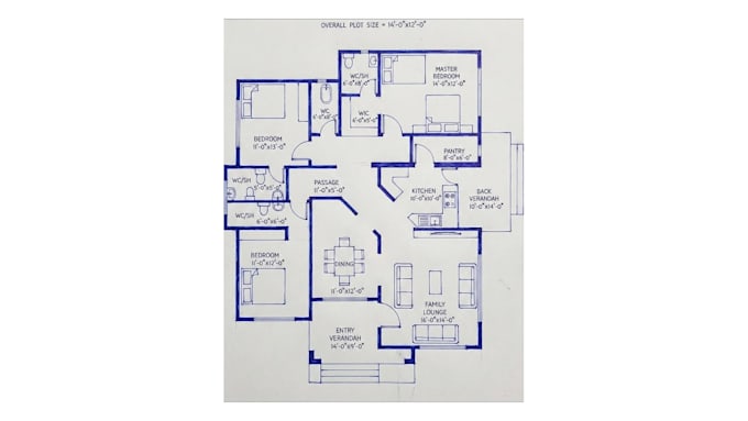 draw architectural floor plans, blueprints, elevation and drawing in autocad