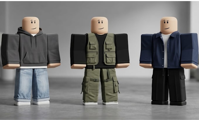 create custom roblox 3d clothing, avatar outfits and layered clothes