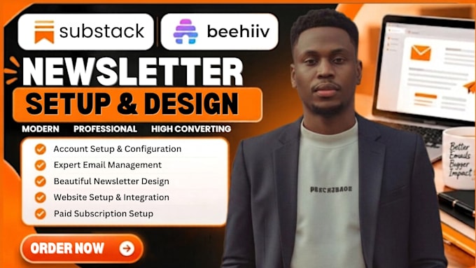 setup substack account substack post management and substack newsletter design