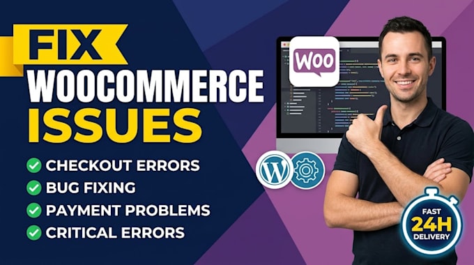 fix woocommerce issues, errors, bugs and checkout problems