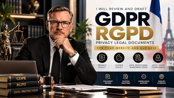 review and draft gdpr rgpd privacy legal documents