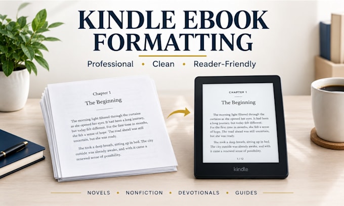 format your manuscript into a kindle ebook