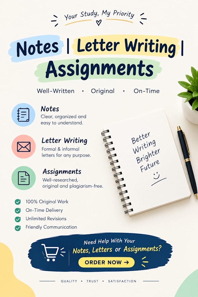 handwrite notes assignments or anything personalised
