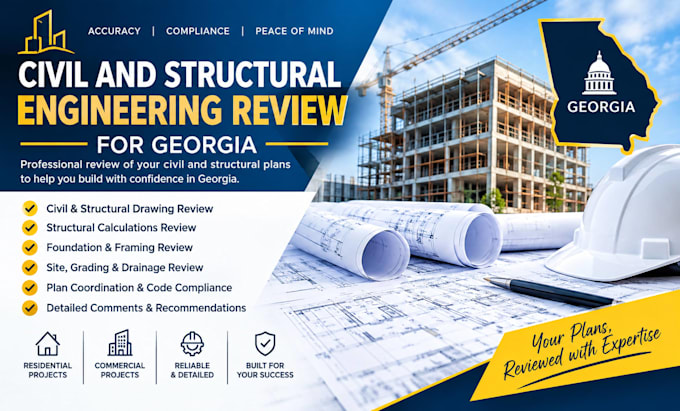 do civil and structural engineering review for georgia