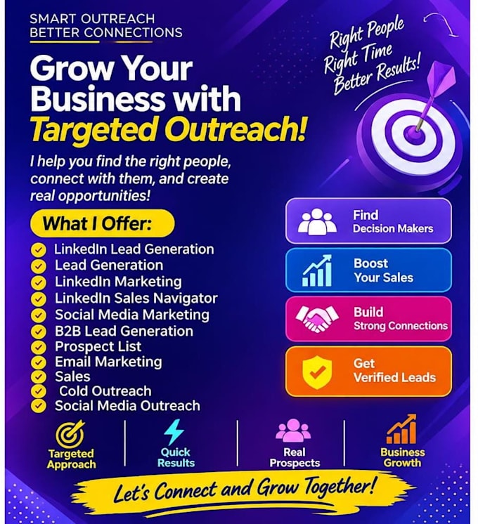 do linkedin lead generation and targeted outreach