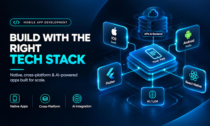 do mobile app development as ios, iphone, android, flutter and ai app developer