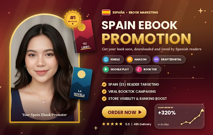 do spain ebook promotion on kindle amazon draft2digital google play booktok