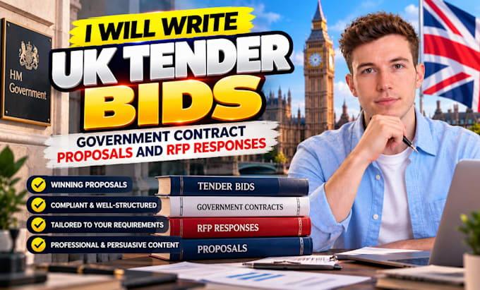 write uk tender bids government contract proposals rpf responses