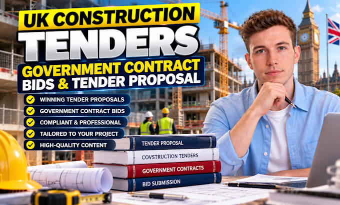 write uk construction tenders government contract bid tender proposal