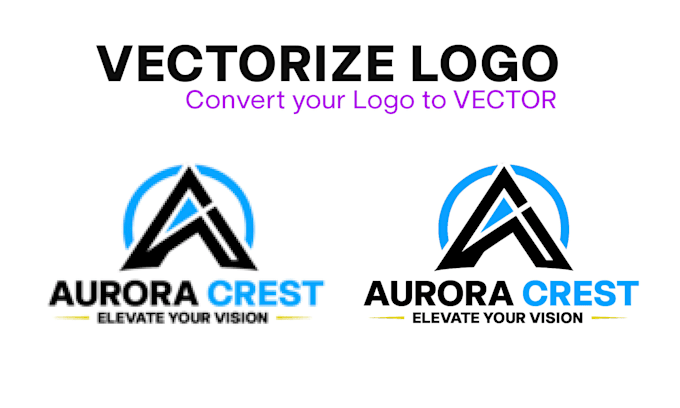 vectorize logo, trace, redraw and convert image to vector