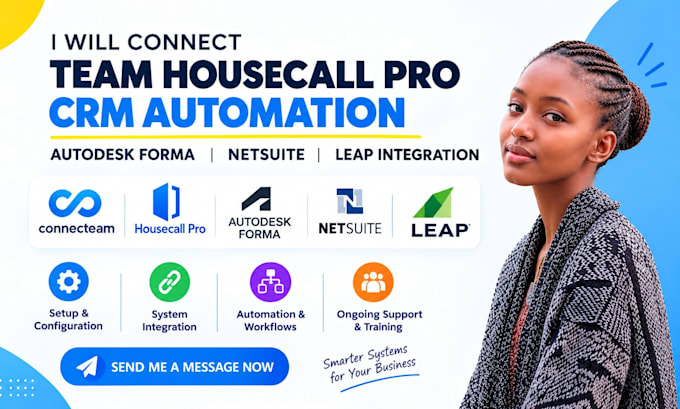 connecteam housecall pro crm automation autodesk forma netsuite leap integration