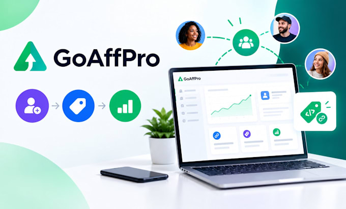 set up goaffpro affiliate referral codes and creator tracking