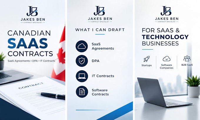 draft canadian saas agreements, dpa, IT and software contracts