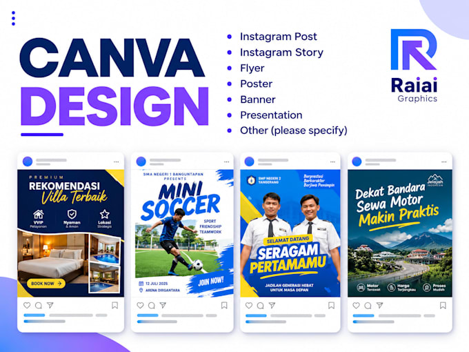 create professional canva graphic designs