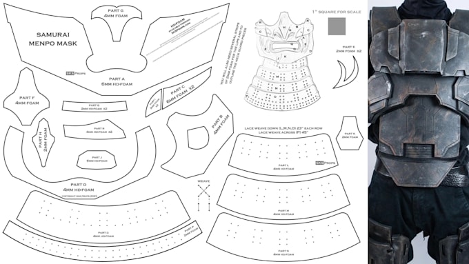 do sewing patterns for costumes cosplay eva foam armor clothes cosplay pattern