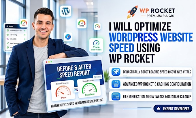optimize wordpress website speed using wp rocket