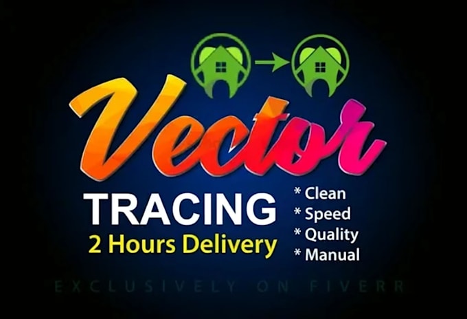 vectorize your image, logo with manual vector tracing
