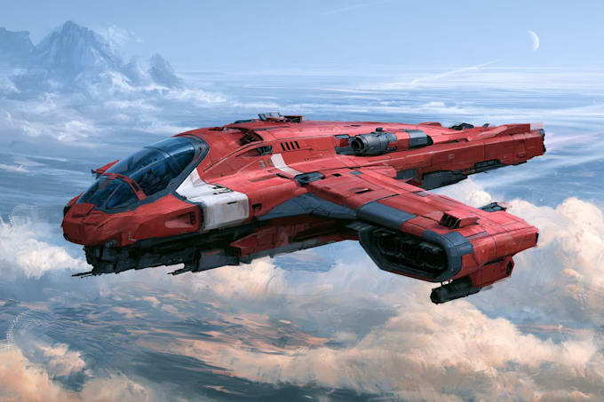 design a sci fi spaceship
