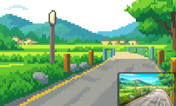 create 2d top down pixel art background tileset pixel art animation