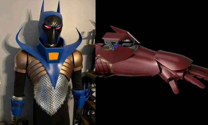 cosplay armor model 3d printed custom costume prop helmet mask 3d printed armor