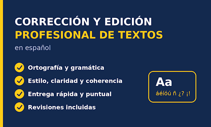 proofread and edit your spanish text, script, or content