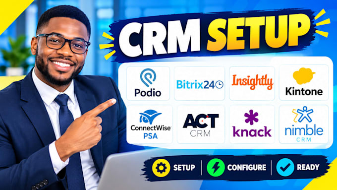 setup podio bitrix24 insightly kintone connectwise psa act CRM knack nimble CRM