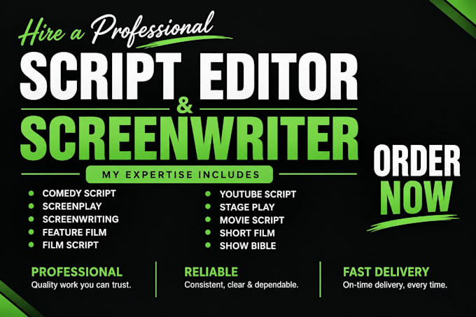 format, edit, proofread, and polish your screenplay in final draft