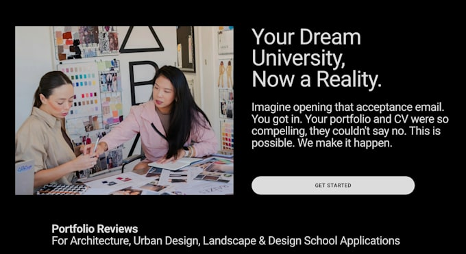 review your architecture or design portfolio