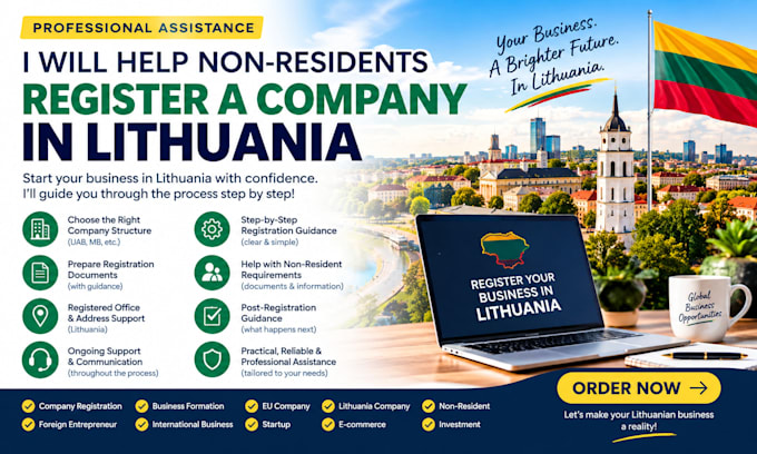 help non residents register a company in lithuania