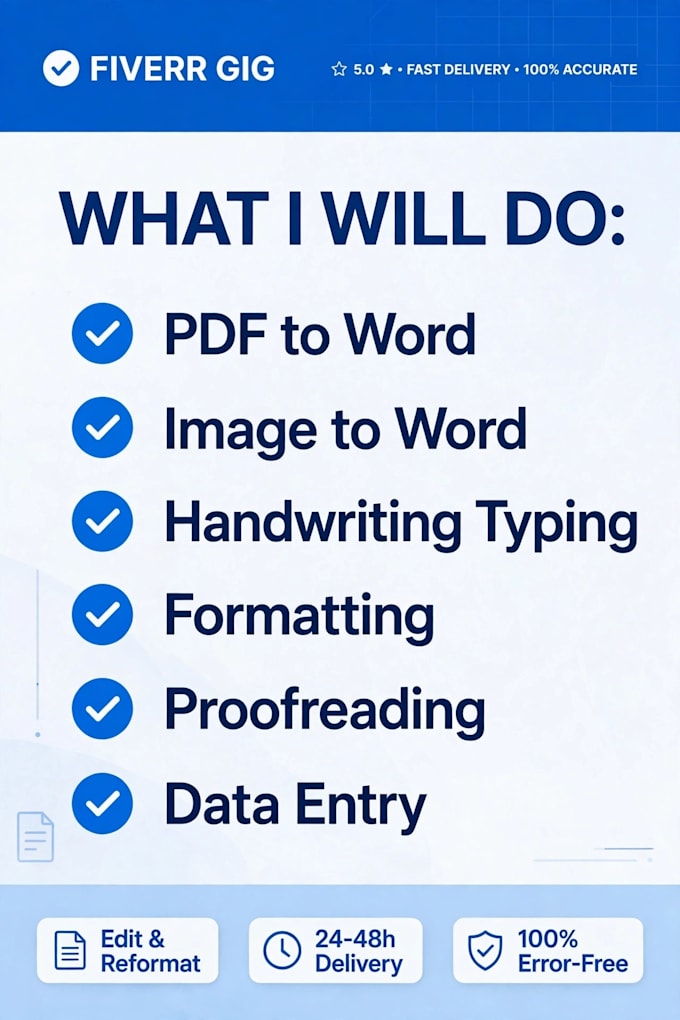 do fast typing pdf to word and image typing