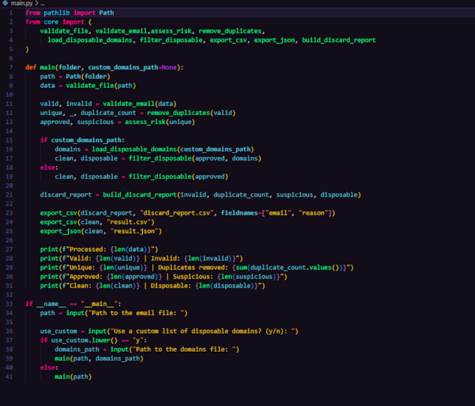 clean, validate and deduplicate your email list with python