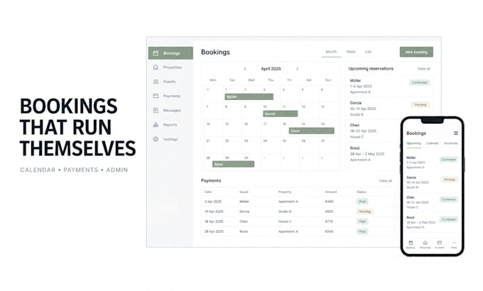 build a rental booking platform for web and mobile