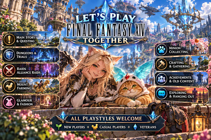 play final fantasy xiv with you