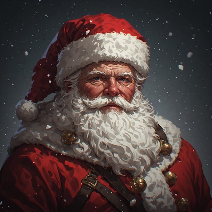 create personalized santa character portraits