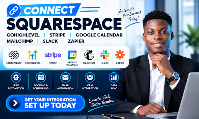 connect squarespace facebook ads hubspot mailchimp slack google analytic zapier