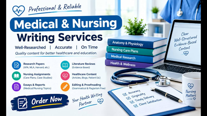 write high quality medical and nursing articles