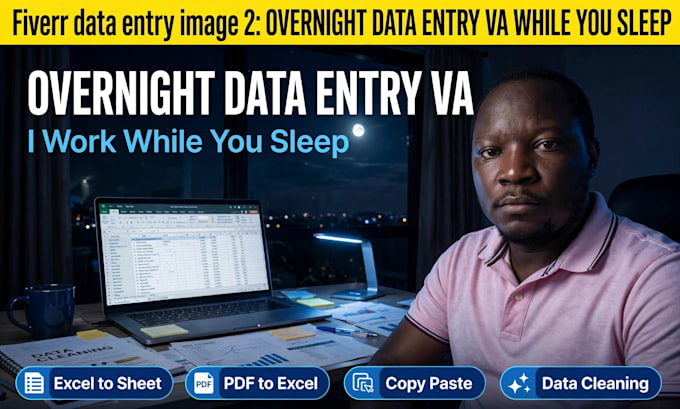 your overnight data entry VA for excel and copy and paste