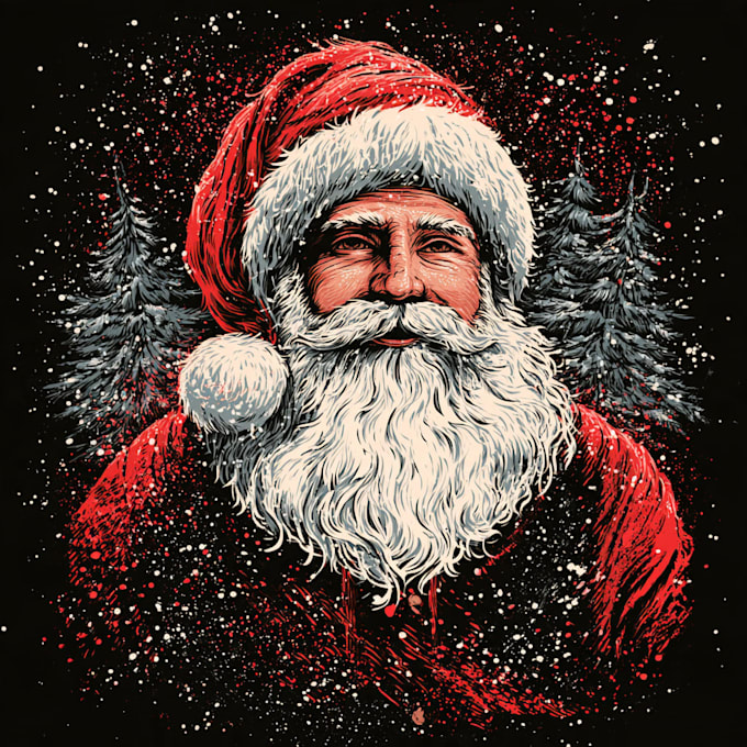 create custom trendy typography christmas t shirt design