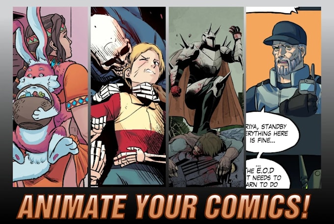 make motion or animate your comics, manga, drawing
