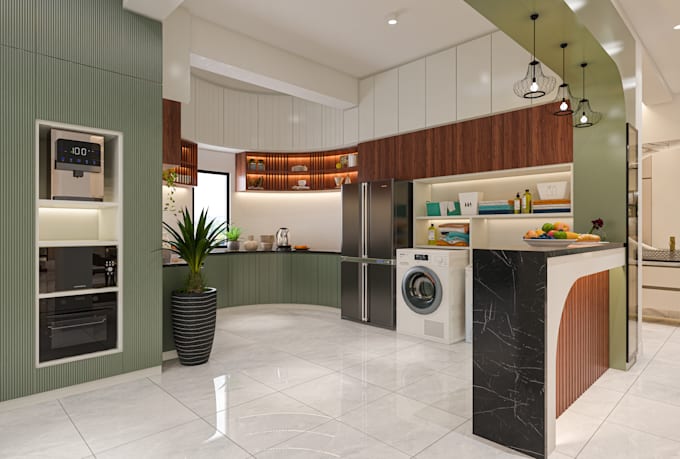 create realistic 3d room interior design and rendering