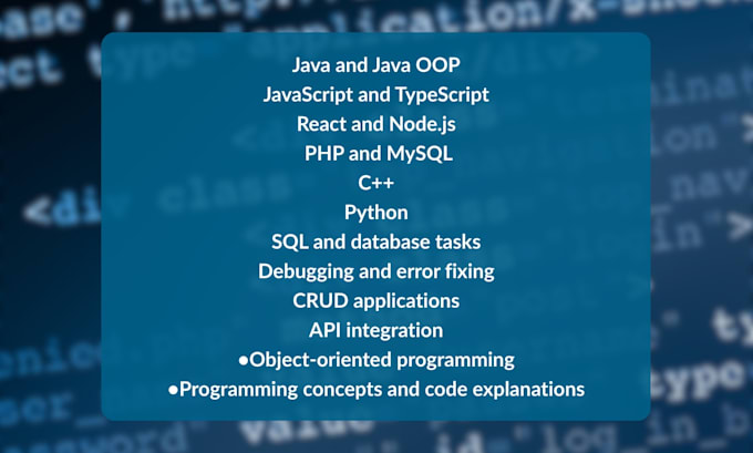 solve coding assignments, programming tasks and debug your code