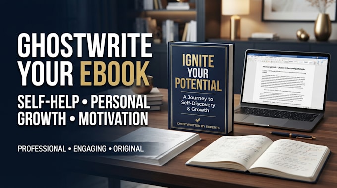 ghostwrite a professional self help, personal development or motivational ebook