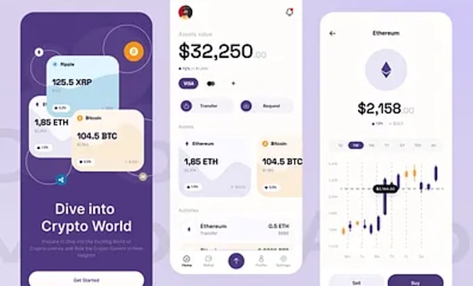 develop crypto wallet app and website
