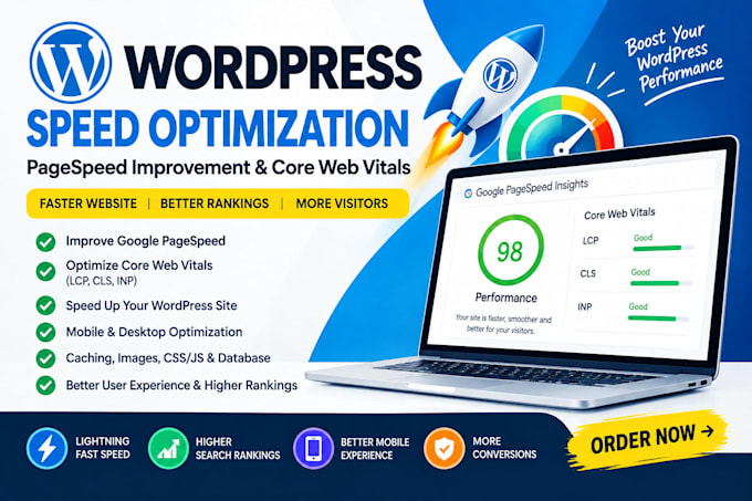 do wordpress speed optimization page speed improve core web vitals