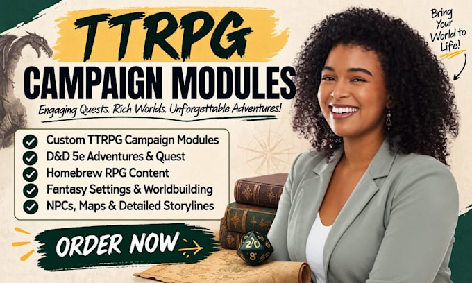 write ttrpg campaign modules dnd 5e homebrew rpg quest and fantasy settings