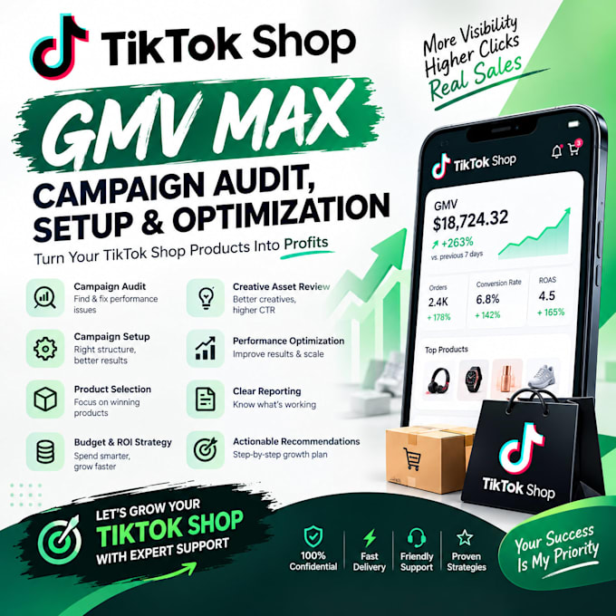 audit and optimize your tiktok shop gmv max campaign for better ROI