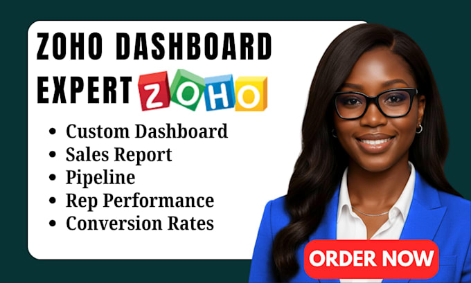 build custom zoho CRM dashboards and sales reports