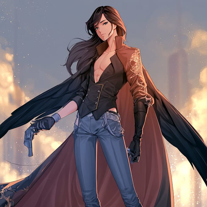 draw you in my unique anime art style