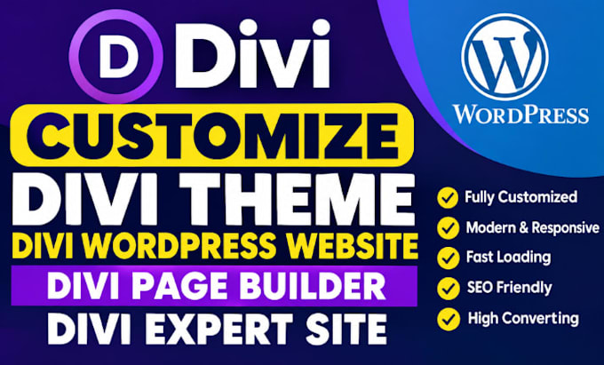 customize divi theme divi wordpress website divi page builder divi expert site