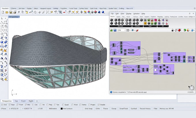 automate architectural geometry using grasshopper rhino and computational system